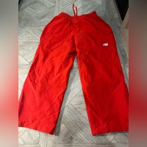 New Balance Red Polyester Pants